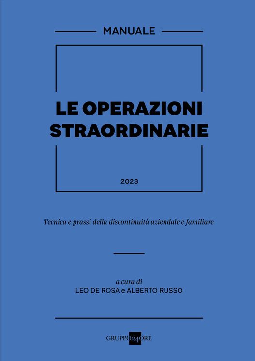 Le Operazioni Straordinarie 2023